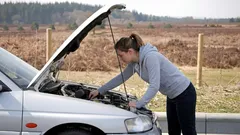 The car broke down on the road. What should you check first?
