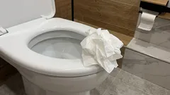 I realized too late why you shouldn't flush toilet paper down the toilet.